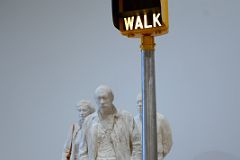 53 Walk Dont Walk - George Segal 1976 Whitney Museum Of American Art New York City